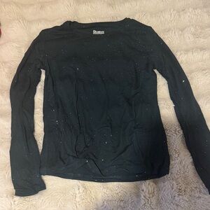 Emerald green Long Sleeve Shirt with Glitter